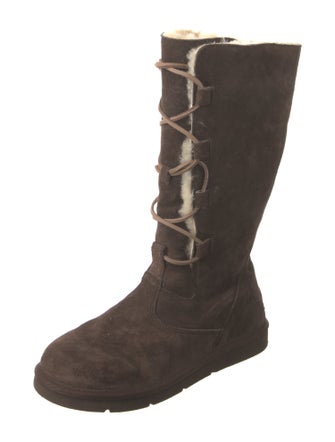 UGG Suede Lace-Up Boots