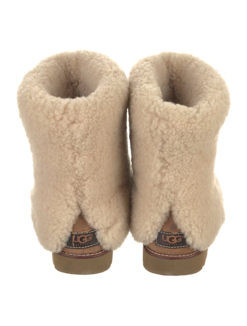 UGG Suede Fur Trim Boots