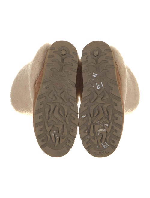 UGG Suede Fur Trim Boots