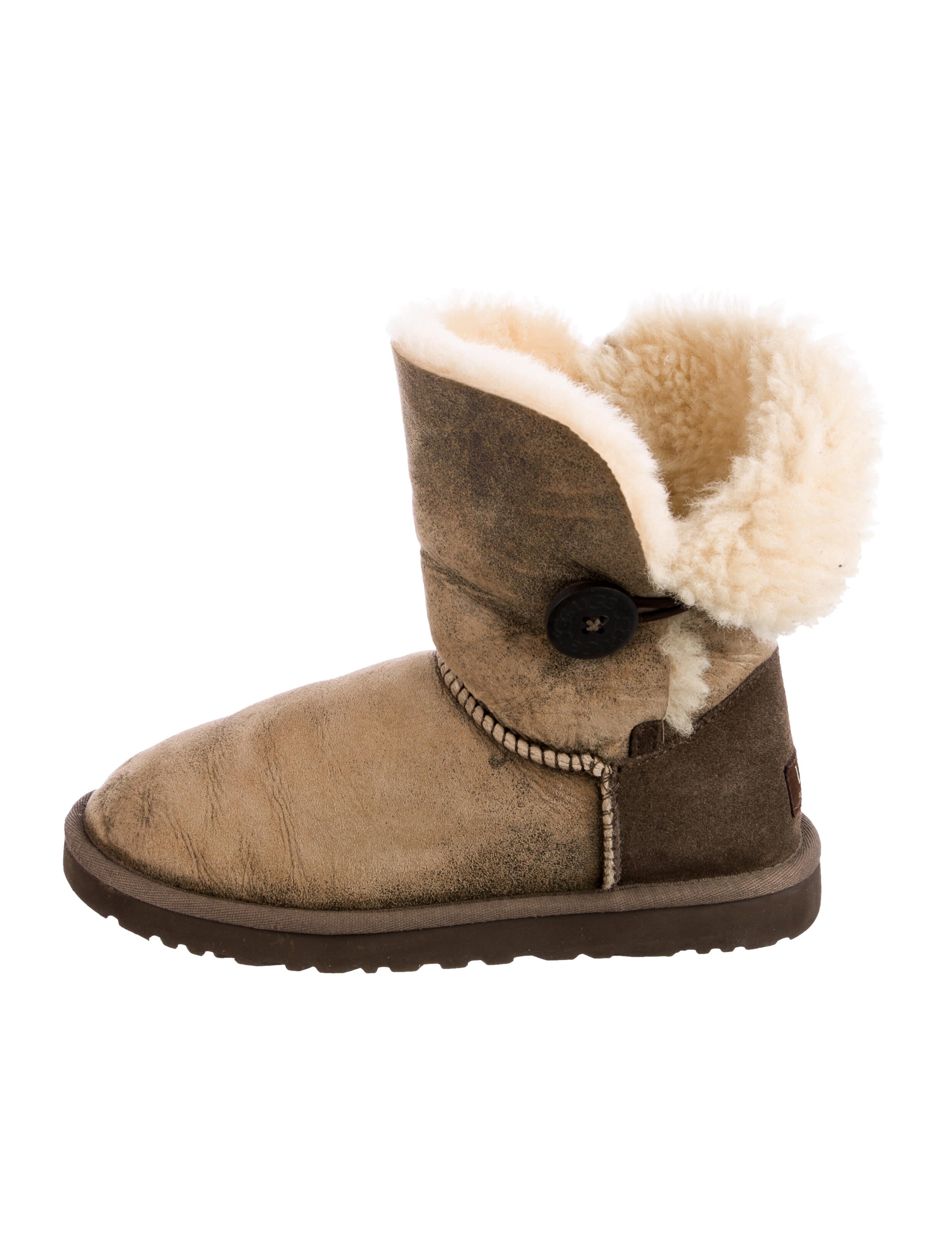 UGG Suede Colorblock Pattern Boots