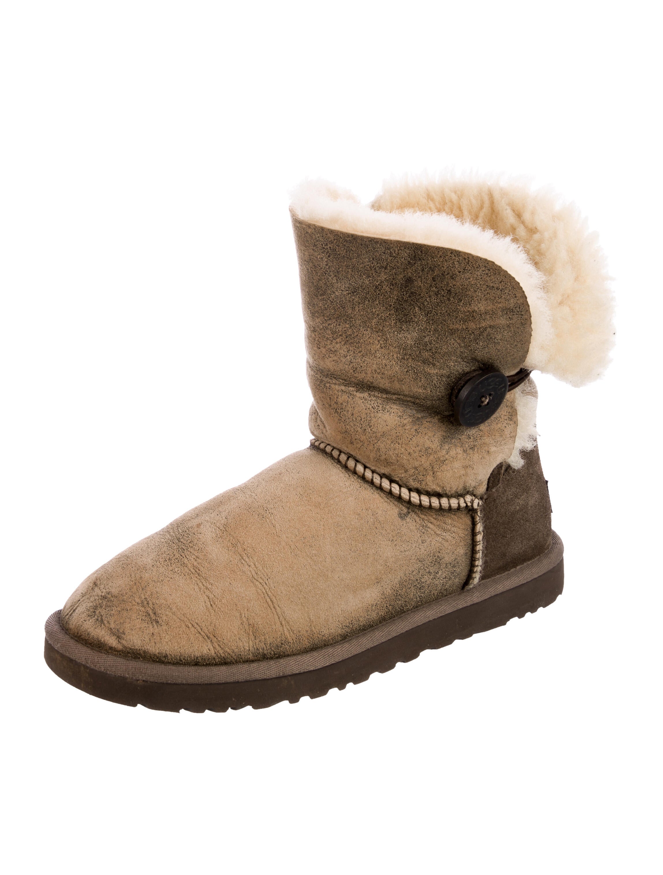 UGG Suede Colorblock Pattern Boots