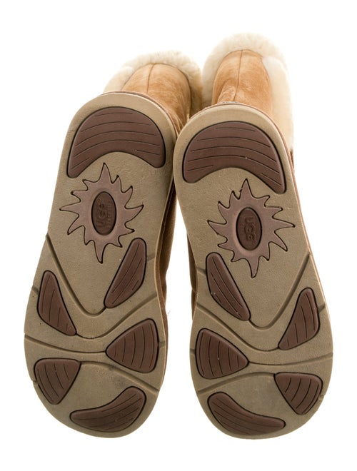 UGG Suede Fur Trim Boots