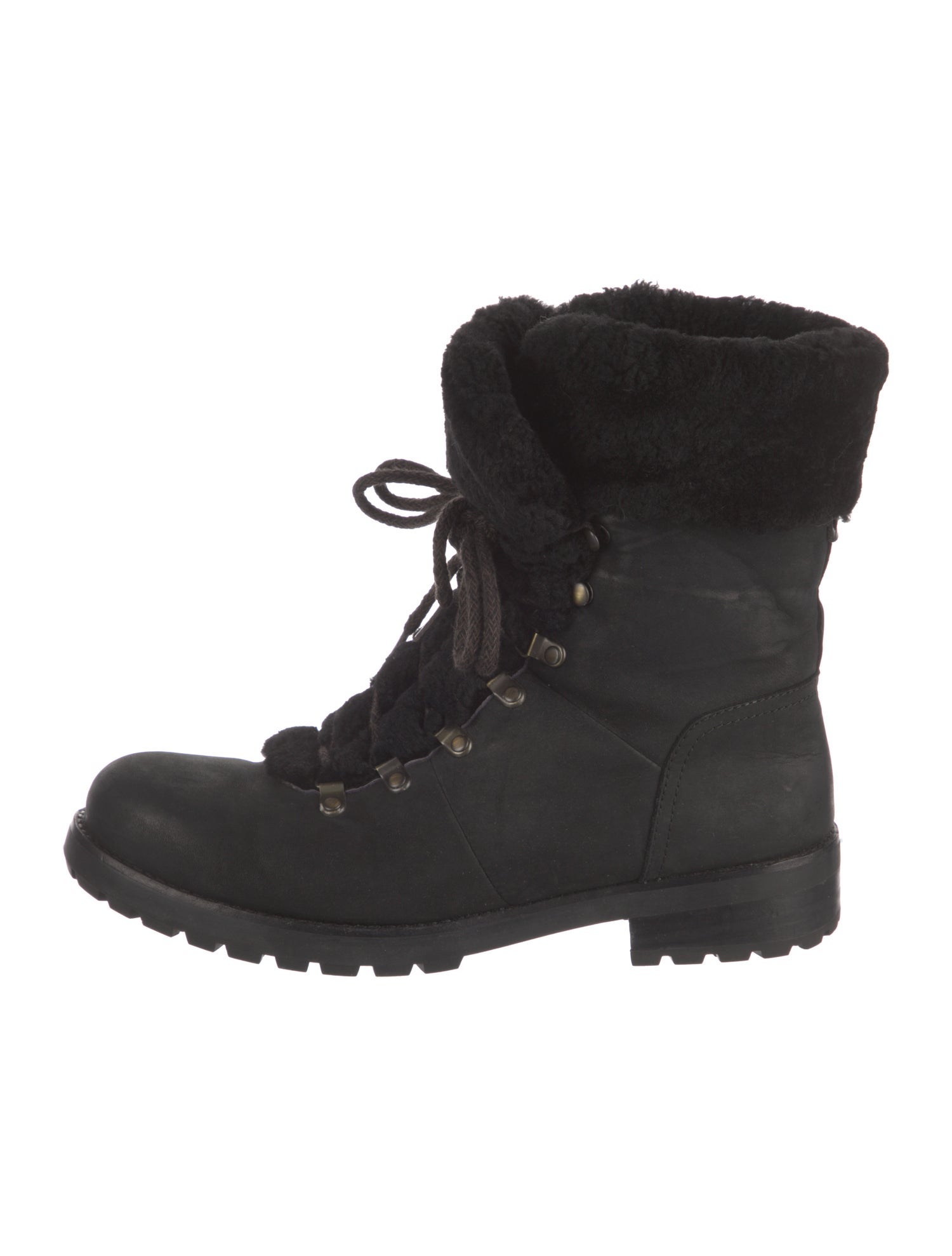 UGG Leather Combat Boots