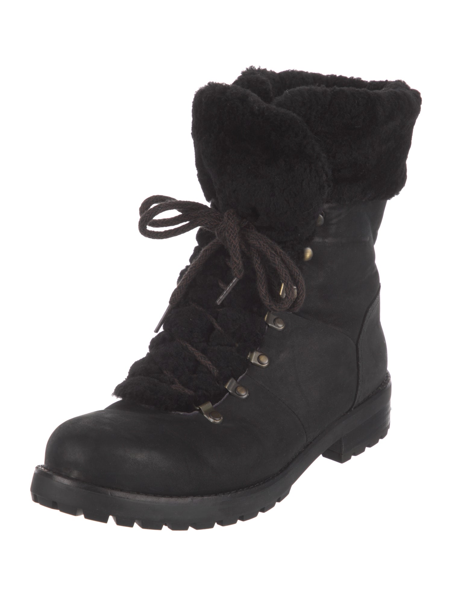 UGG Leather Combat Boots