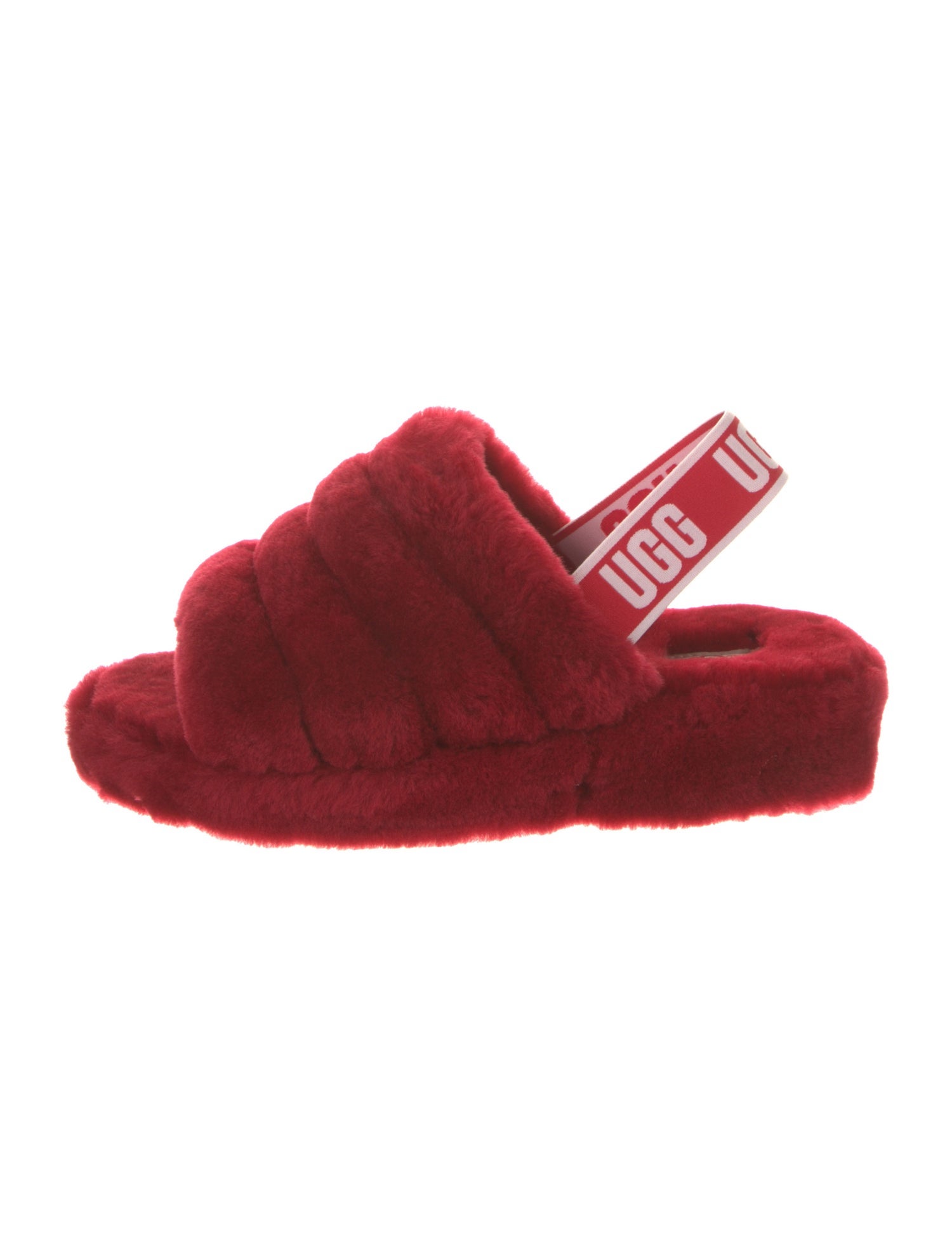 UGG Fur Slingback Sandals