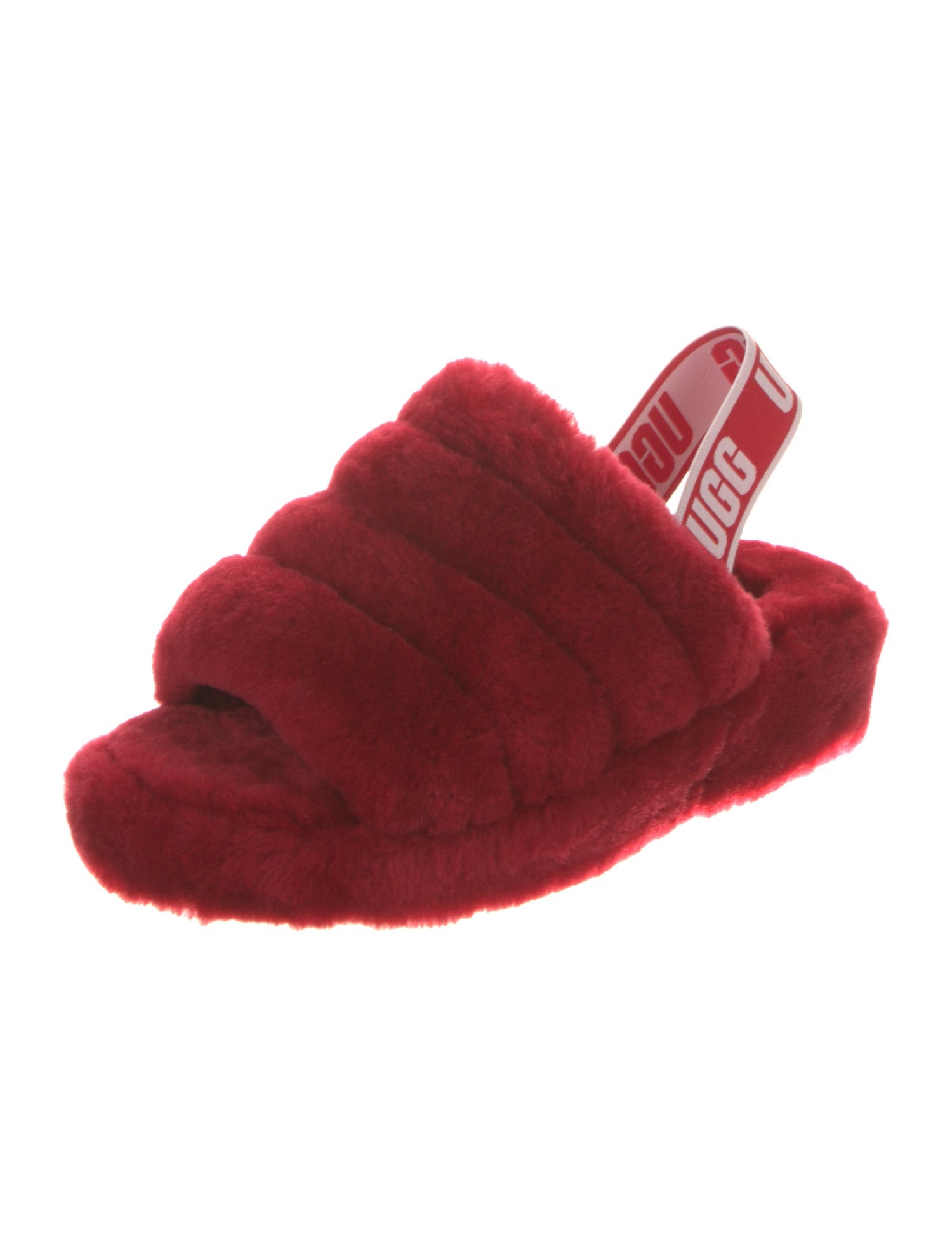 UGG Fur Slingback Sandals