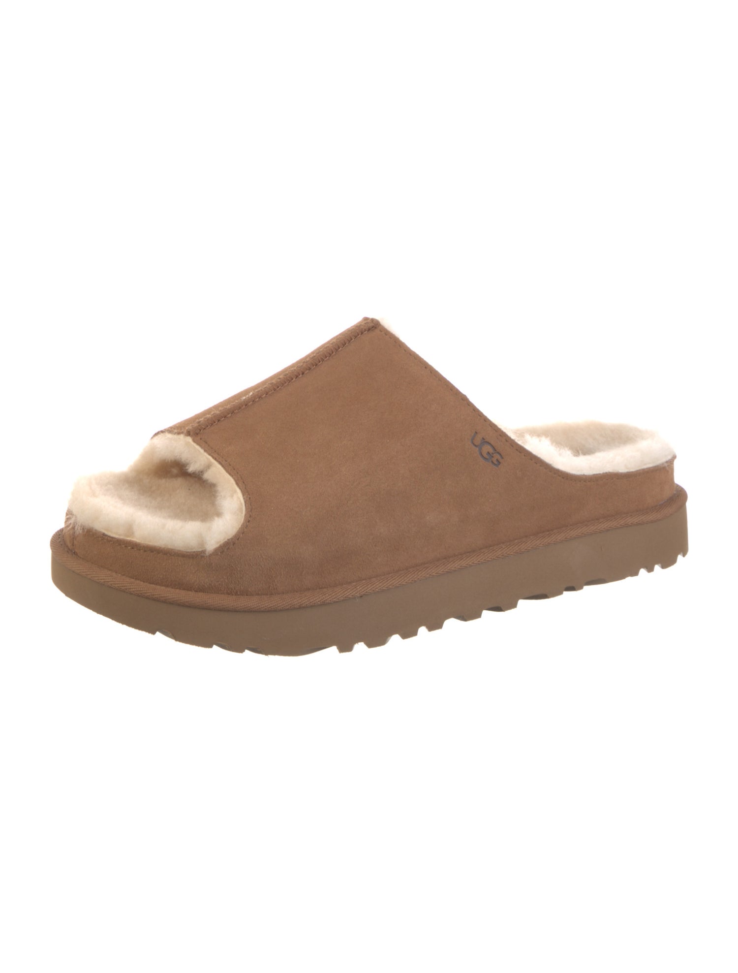 UGG Suede Colorblock Pattern Slides
