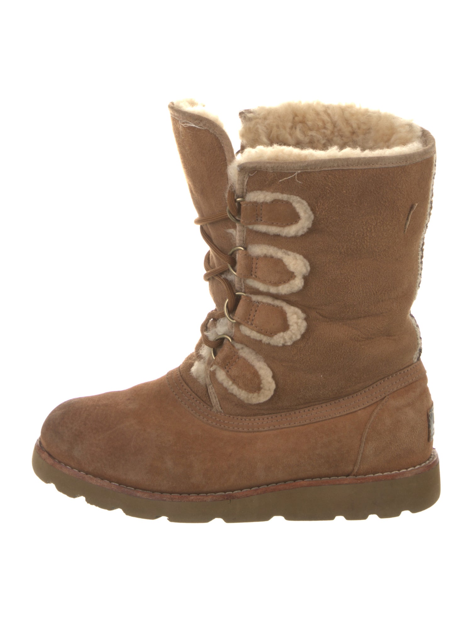 UGG Suede Lace-Up Boots