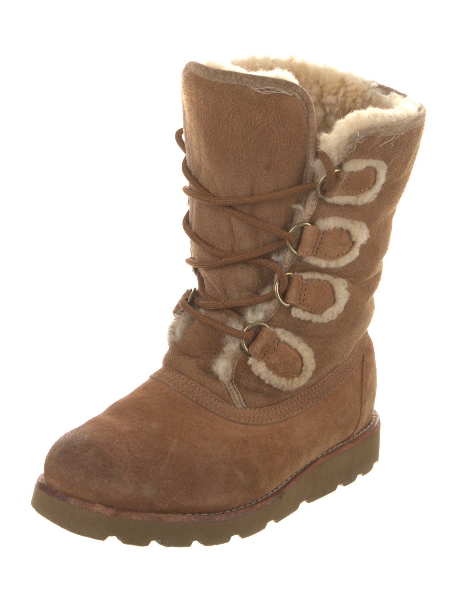 UGG Suede Lace-Up Boots