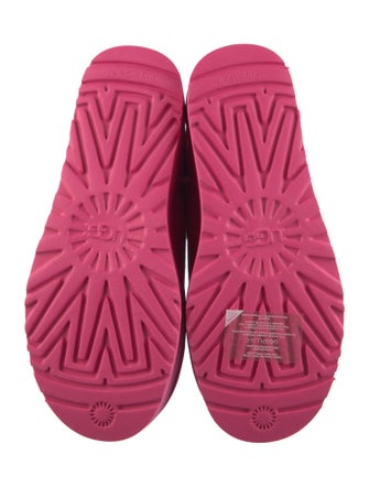 UGG Suede Fur Trim Boots