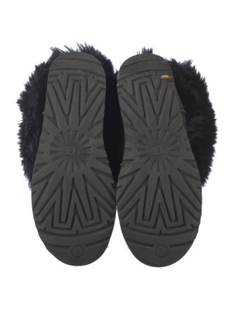 UGG Suede Fur Trim Boots