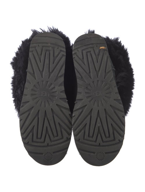 UGG Suede Fur Trim Boots