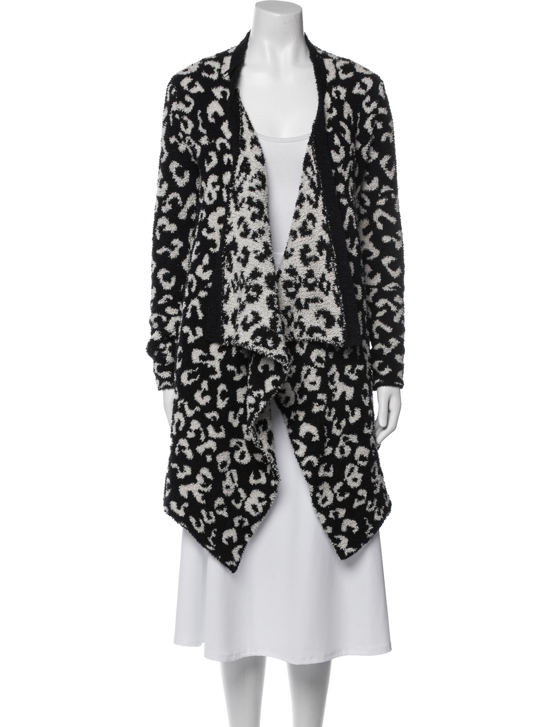 UGG Animal Print Open Front Sweater