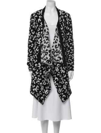 UGG Animal Print Open Front Sweater