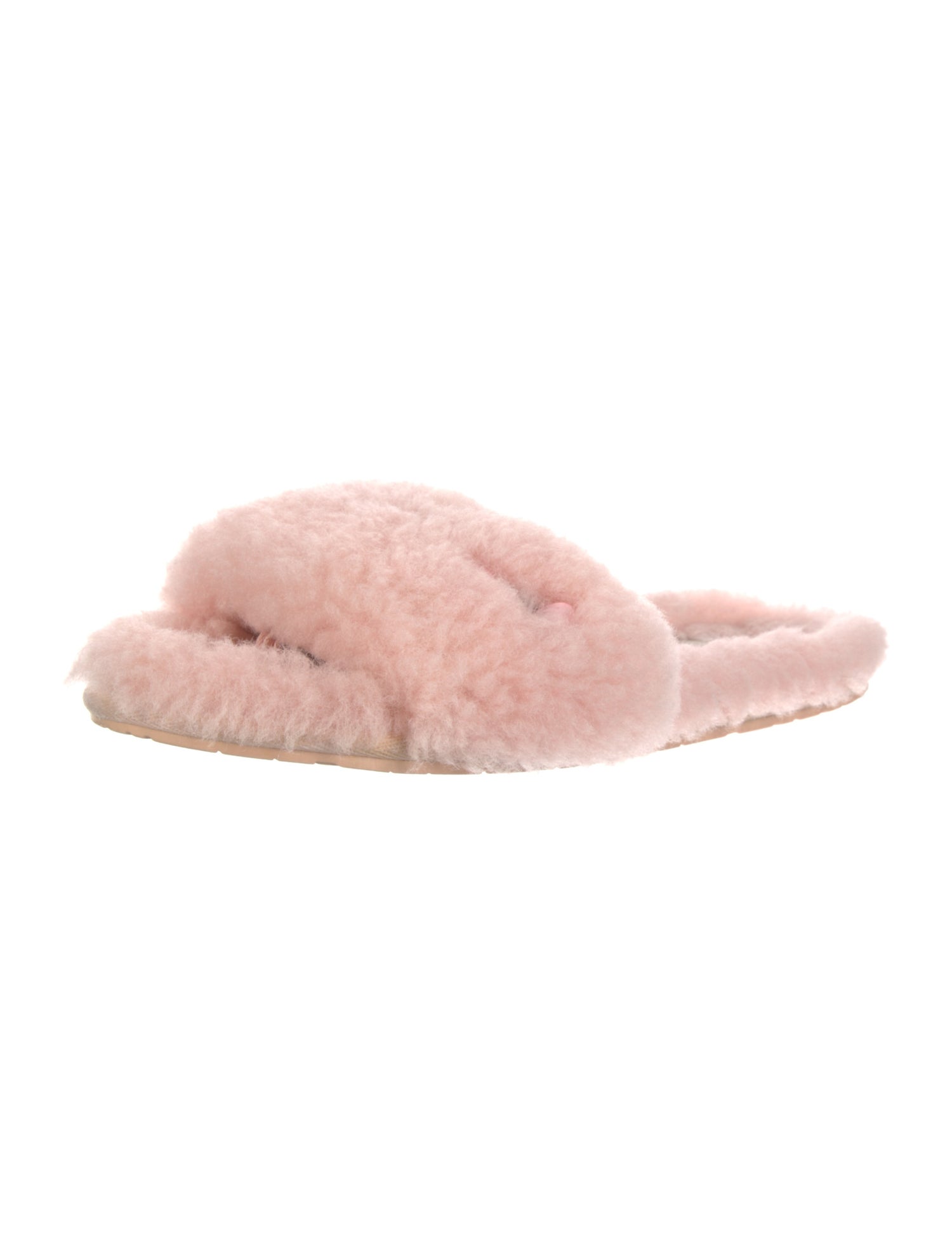 UGG Shearling Bow Accents Slides