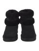UGG Suede Fur Trim Boots