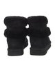 UGG Suede Fur Trim Boots