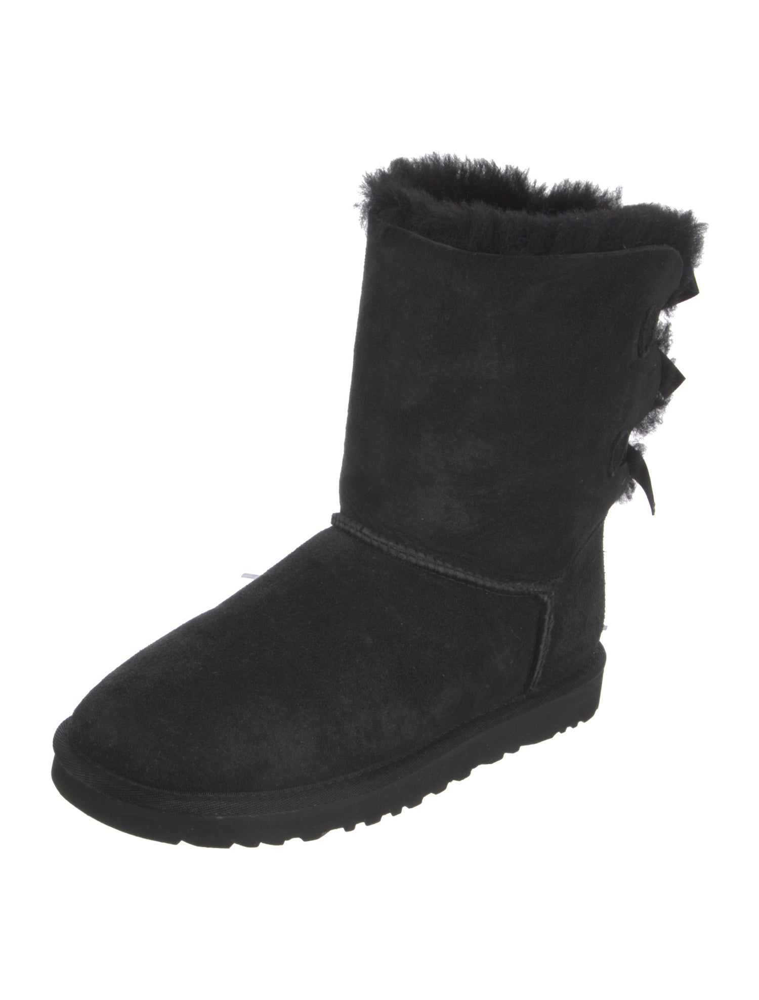 UGG Suede Bow Accents Sock Sneakers