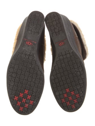 UGG Suede Colorblock Pattern Lace-Up Boots