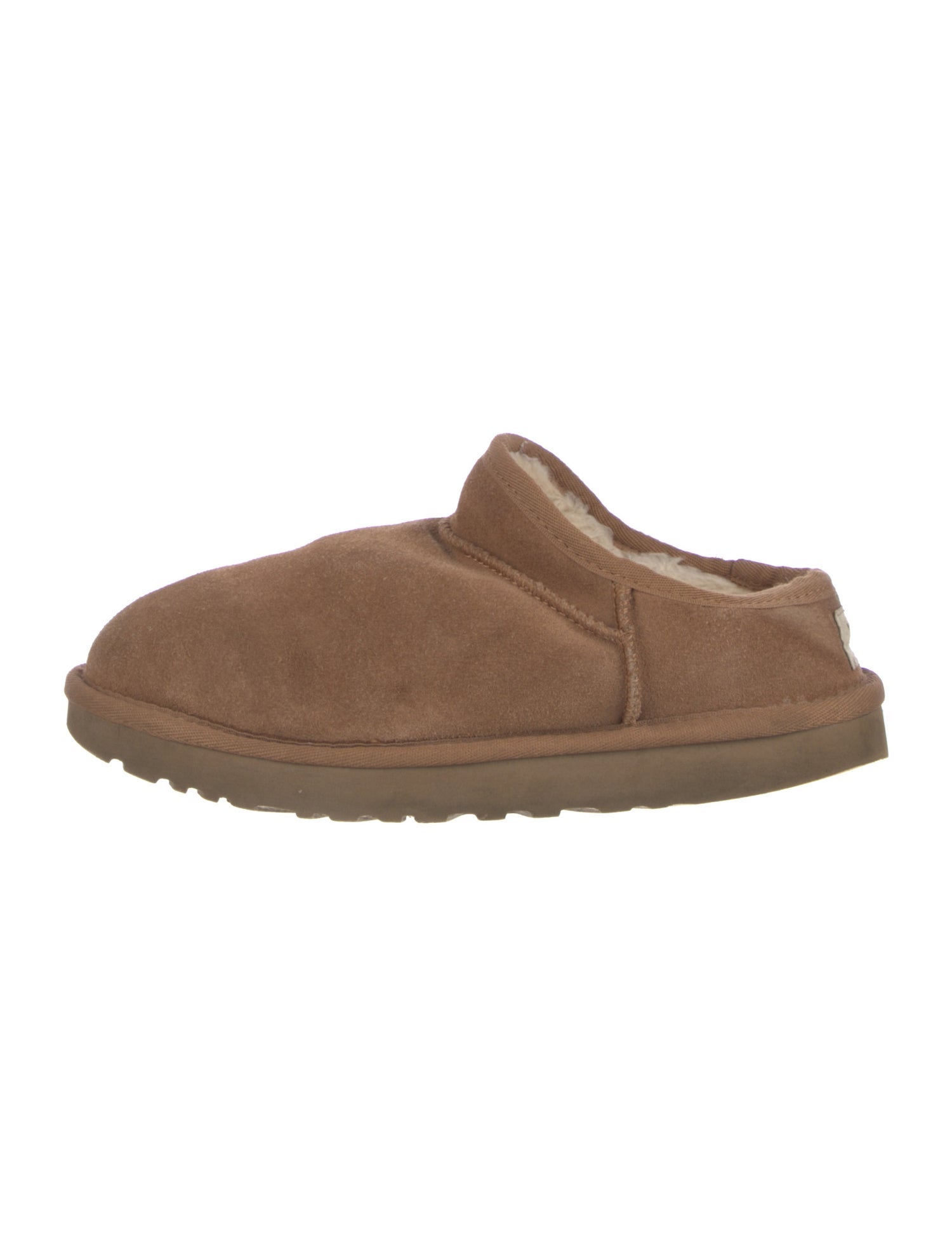 UGG Suede Fur Trim Mules