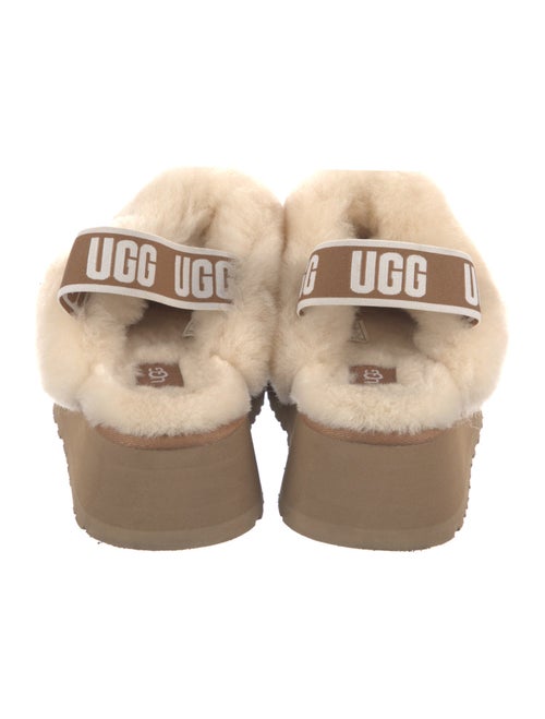UGG Suede Fur Trim Slingback Pumps