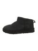 UGG Suede Fur Trim Lace-Up Boots