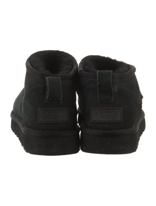 UGG Suede Fur Trim Lace-Up Boots