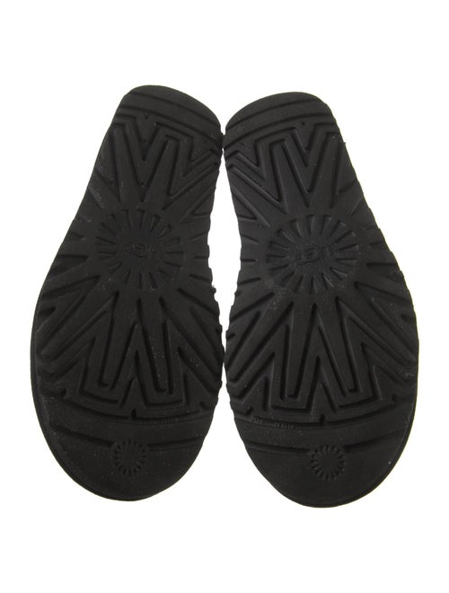 UGG Suede Fur Trim Lace-Up Boots