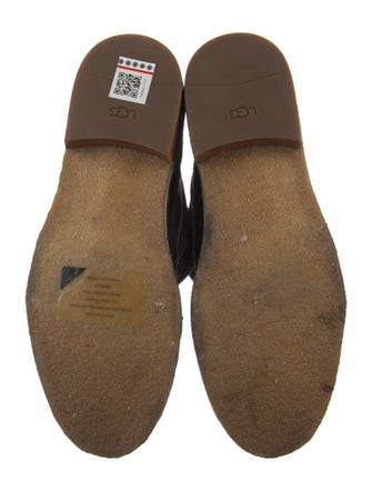 UGG Suede Fur Trim Boots