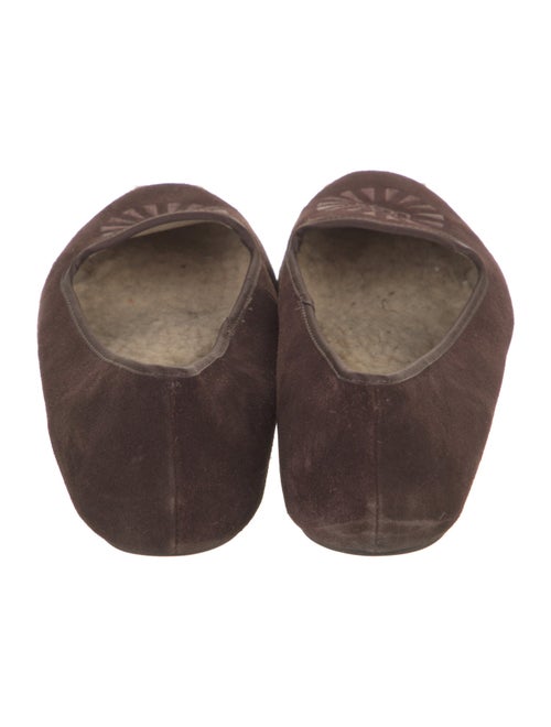 UGG Suede Embroidered Accent Ballet Flats