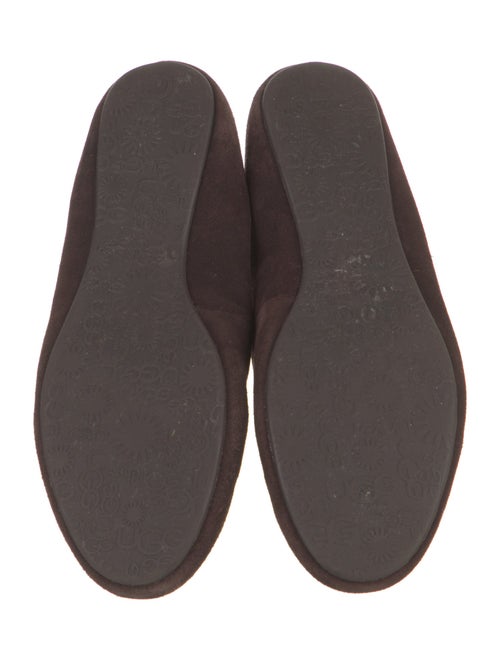 UGG Suede Embroidered Accent Ballet Flats