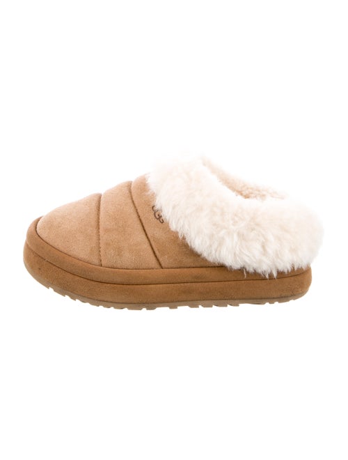 UGG Suede Fur Trim Mules