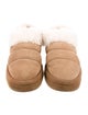 UGG Suede Fur Trim Mules