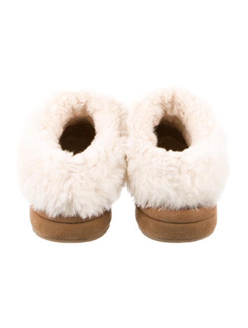 UGG Suede Fur Trim Mules