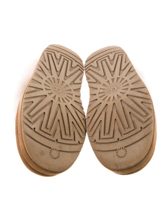 UGG Suede Fur Trim Mules
