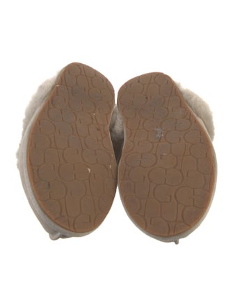 UGG Suede Fur Trim Mules