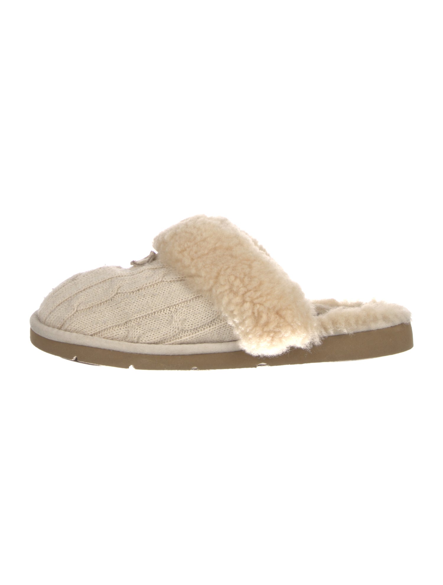 UGG Wool Colorblock Pattern Slippers