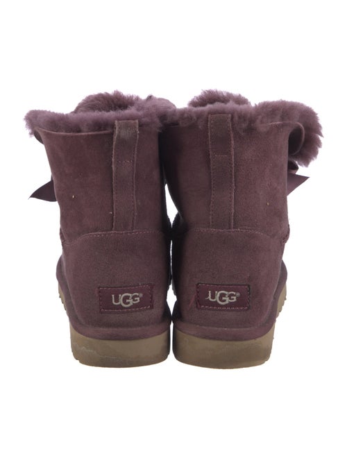 UGG Suede Bow Accents Lace-Up Boots