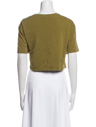 UGG Bateau Neckline Short Sleeve Crop Top