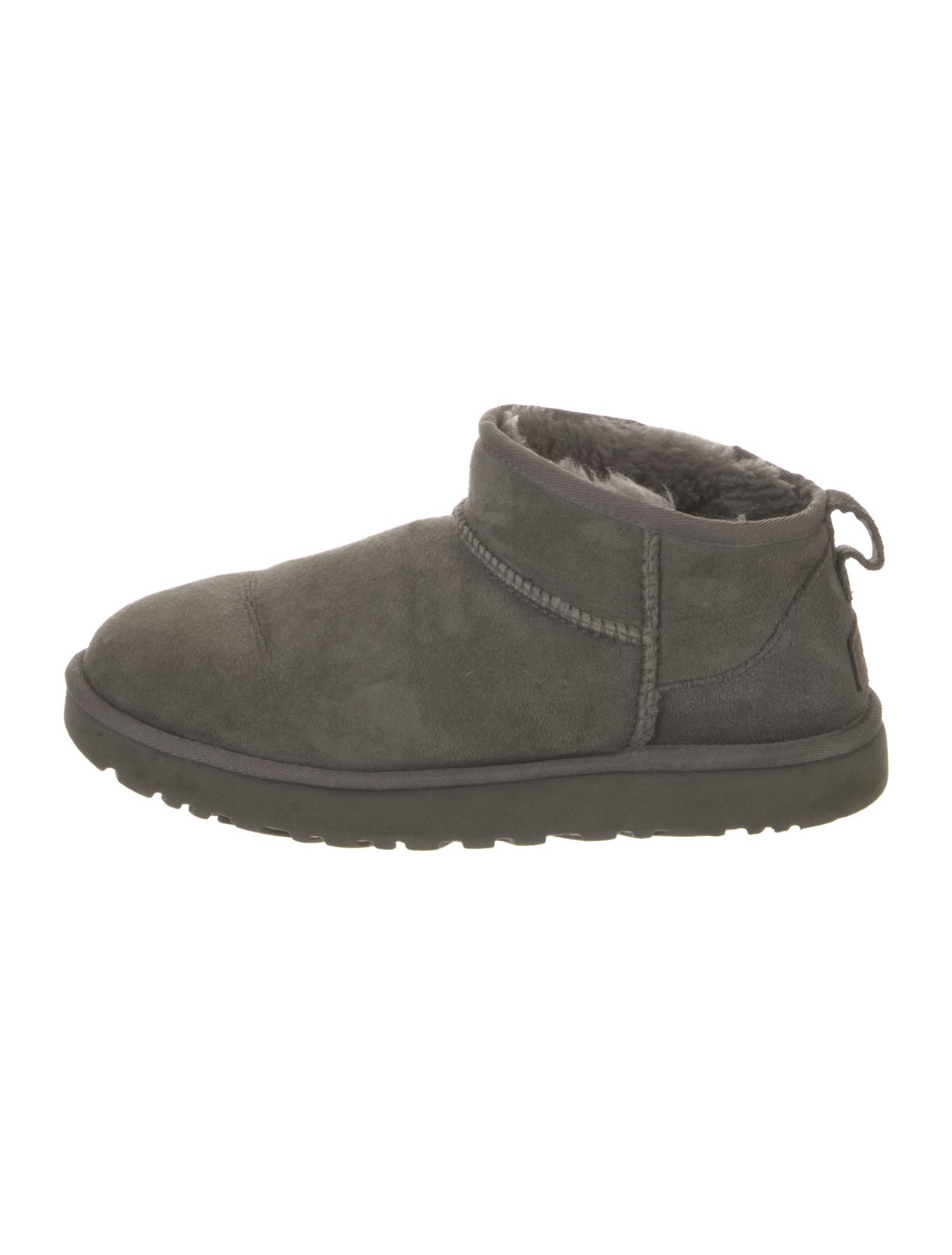 UGG Suede Fur Trim Boots