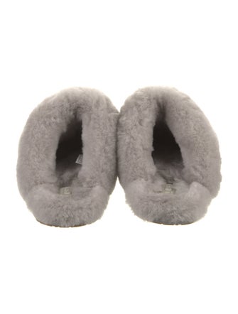 UGG Suede Fur Trim Slides