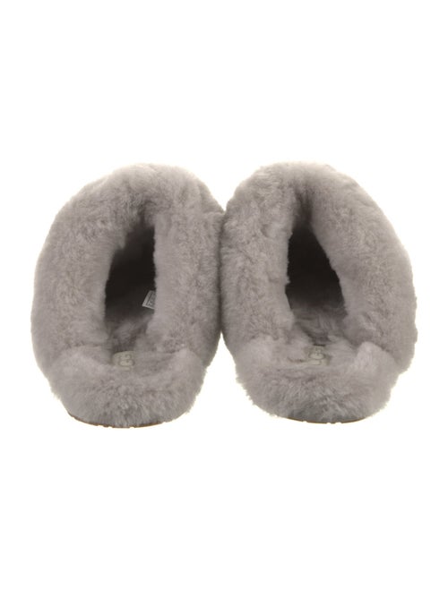 UGG Suede Fur Trim Slides