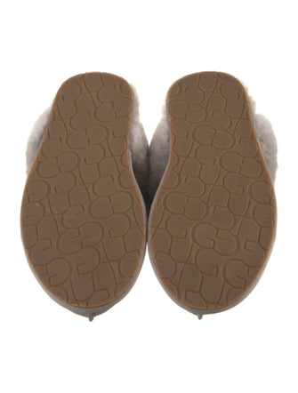 UGG Suede Fur Trim Slides