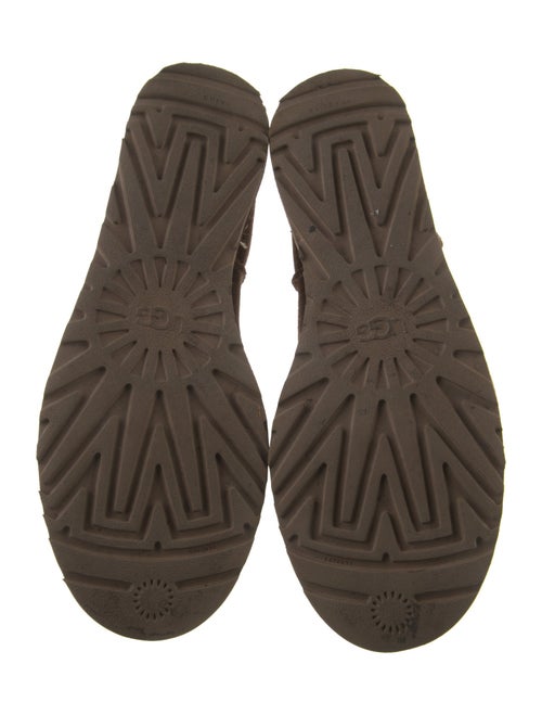 UGG Suede Fur Trim Boots