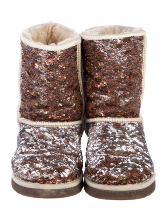 UGG Sequins Colorblock Pattern Boots