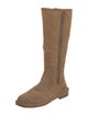 UGG Suede Fur Trim Riding Boots