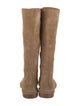 UGG Suede Fur Trim Riding Boots