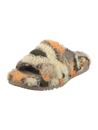 UGG Shearling Patterned Slides