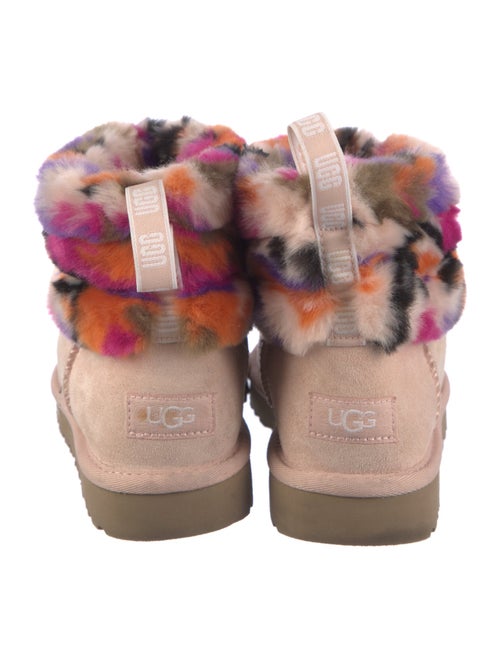 UGG Suede Printed Lace-Up Boots