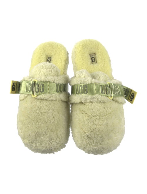UGG Faux Fur Graphic Print Slippers